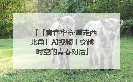 「青春华章·重走西北角」AI视频丨穿越时空的青春对话