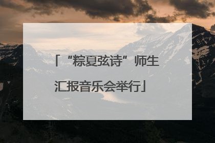 “粽夏弦诗”师生汇报音乐会举行