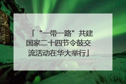 “一带一路”共建国家二十四节令鼓交流活动在华大举行