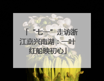 “七一”走访浙江嘉兴南湖：一叶红船映初心