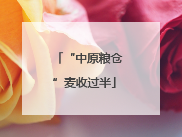 “中原粮仓”麦收过半