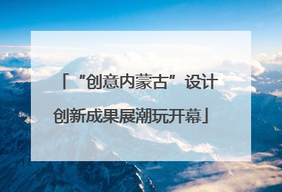 “创意内蒙古”设计创新成果展潮玩开幕