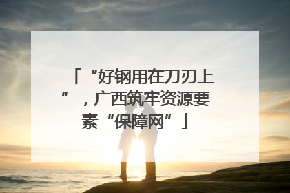 “好钢用在刀刃上”，广西筑牢资源要素“保障网”