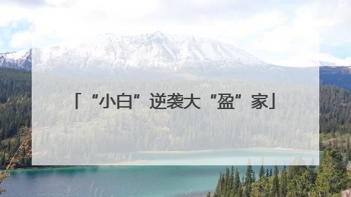 “小白”逆袭大“盈”家