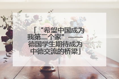 “希望中国成为我第二个家”——德国学生期待成为中德交流的桥梁
