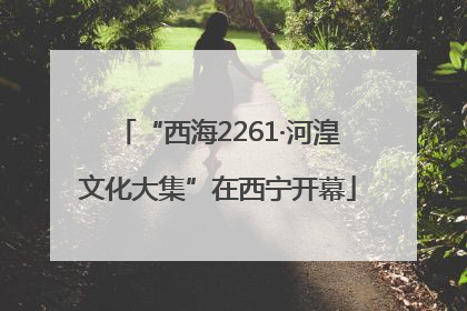 “西海2261·河湟文化大集”在西宁开幕