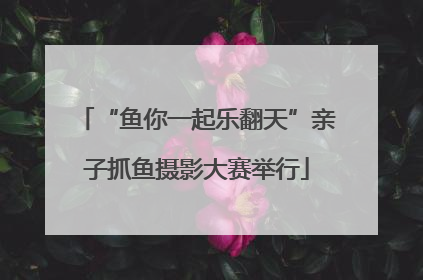 “鱼你一起乐翻天”亲子抓鱼摄影大赛举行