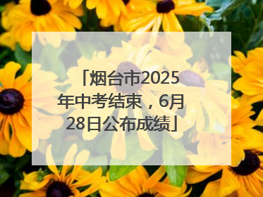 烟台市2025年中考结束，6月28日公布成绩