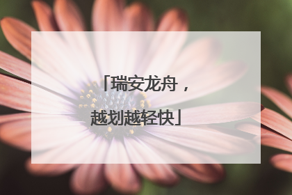 瑞安龙舟，越划越轻快