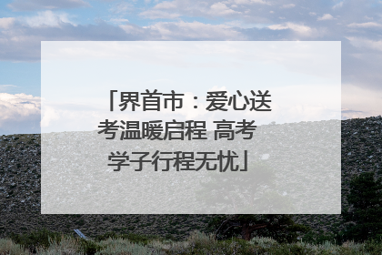 界首市：爱心送考温暖启程 高考学子行程无忧