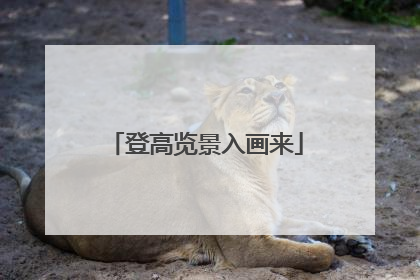 登高览景入画来