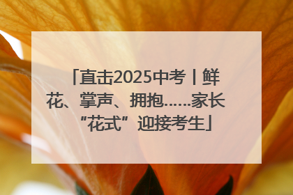 直击2025中考丨鲜花、掌声、拥抱……家长“花式”迎接考生