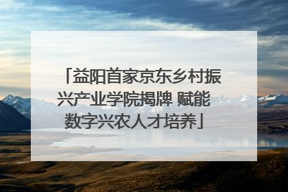 益阳首家京东乡村振兴产业学院揭牌 赋能数字兴农人才培养