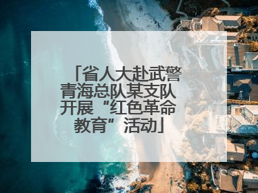 省人大赴武警青海总队某支队开展“红色革命教育”活动