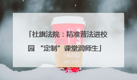 社旗法院：精准普法进校园 “定制”课堂润师生