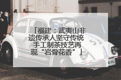 福建：武夷山非遗传承人坚守传统 手工制茶技艺再现“岩骨花香”