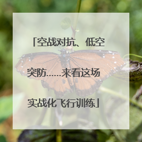 空战对抗、低空突防……来看这场实战化飞行训练