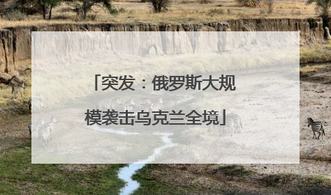 突发：俄罗斯大规模袭击乌克兰全境