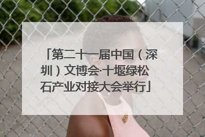 第二十一届中国（深圳）文博会·十堰绿松石产业对接大会举行