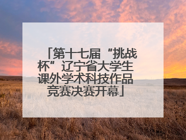 第十七届“挑战杯”辽宁省大学生课外学术科技作品竞赛决赛开幕