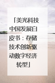 美光科技中国发展白皮书：存储技术创新驱动数字经济转型