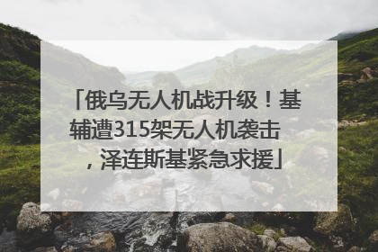 俄乌无人机战升级！基辅遭315架无人机袭击，泽连斯基紧急求援