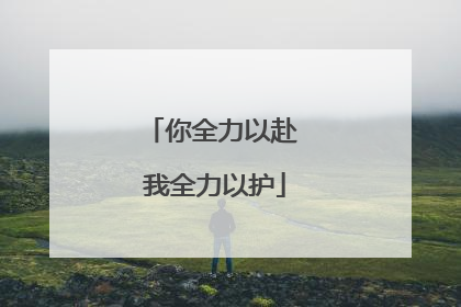 你全力以赴 我全力以护