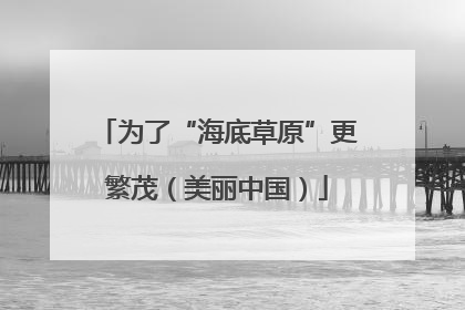 为了“海底草原”更繁茂（美丽中国）