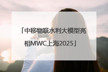 中移物联水利大模型亮相MWC上海2025