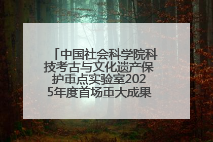 中国社会科学院科技考古与文化遗产保护重点实验室2025年度首场重大成果发布会在京举行