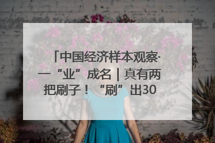 中国经济样本观察·一“业”成名｜真有两把刷子！“刷”出30亿级“颜值经济”