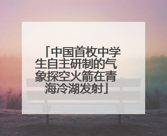 中国首枚中学生自主研制的气象探空火箭在青海冷湖发射