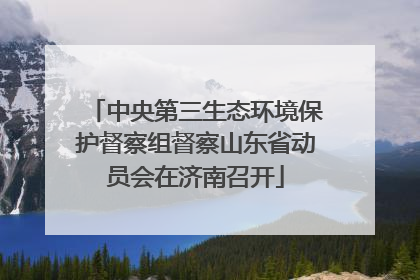 中央第三生态环境保护督察组督察山东省动员会在济南召开