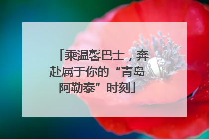乘温馨巴士，奔赴属于你的“青岛阿勒泰”时刻