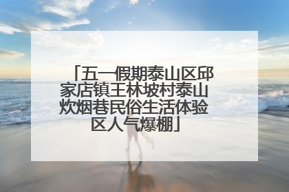 五一假期泰山区邱家店镇王林坡村泰山炊烟巷民俗生活体验区人气爆棚