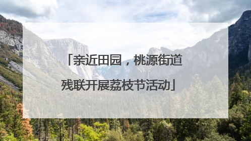 亲近田园，桃源街道残联开展荔枝节活动