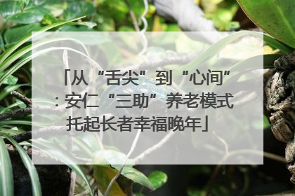 从“舌尖”到“心间”：安仁“三助”养老模式托起长者幸福晚年