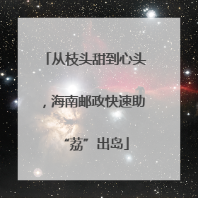 从枝头甜到心头，海南邮政快速助“荔”出岛