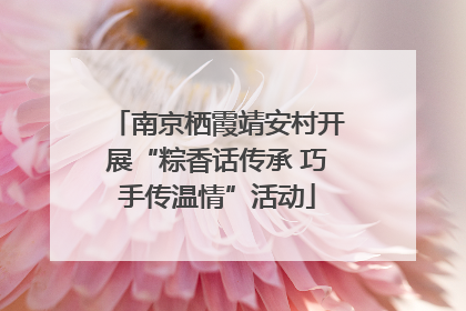南京栖霞靖安村开展“粽香话传承 巧手传温情”活动