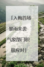 入梅首场暴雨来袭 气象部门积极应对