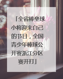 全省棒垒球小将迎来自己的节日，全国青少年棒球公开赛浙江分区赛开打