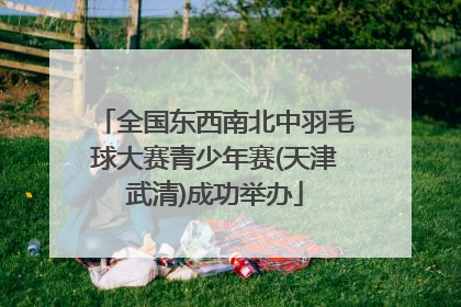 全国东西南北中羽毛球大赛青少年赛(天津武清)成功举办