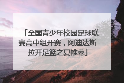 全国青少年校园足球联赛高中组开赛，阿迪达斯拉开足篮之夏帷幕