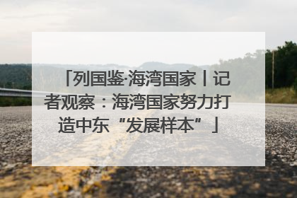 列国鉴·海湾国家丨记者观察：海湾国家努力打造中东“发展样本”