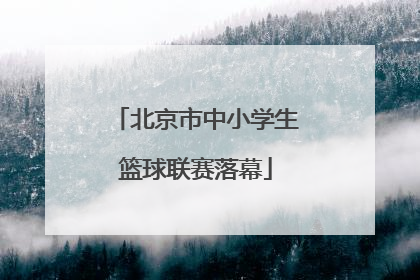 北京市中小学生篮球联赛落幕