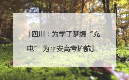 四川：为学子梦想“充电” 为平安高考护航