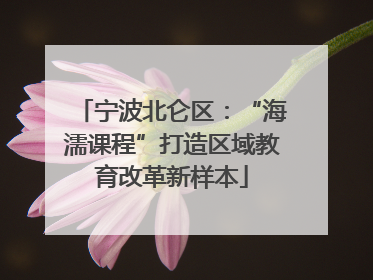 宁波北仑区：“海濡课程”打造区域教育改革新样本