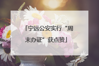 宁远公安实行“周末办证”获点赞