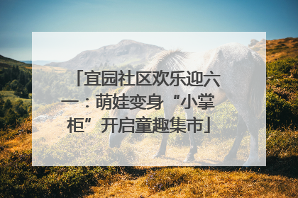 宜园社区欢乐迎六一：萌娃变身“小掌柜”开启童趣集市
