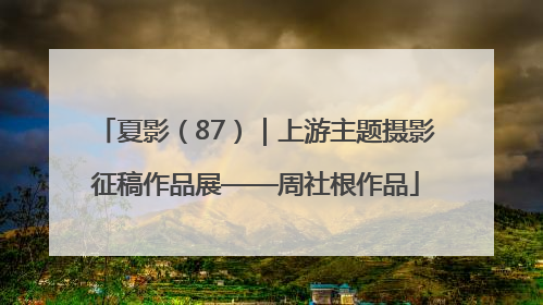 夏影（87）｜上游主题摄影征稿作品展——周社根作品